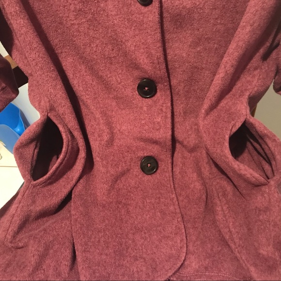 Cuddl Duds fleecewear stretch button blazer/cardi - Picture 7 of 16